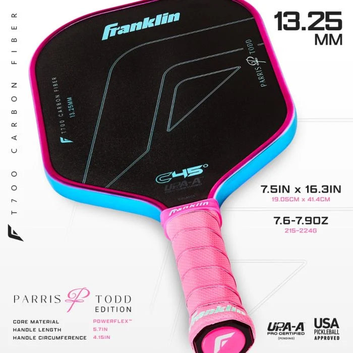 Franklin PARRIS TODD C45° SERIES - 13.25MM Pickleball Paddle