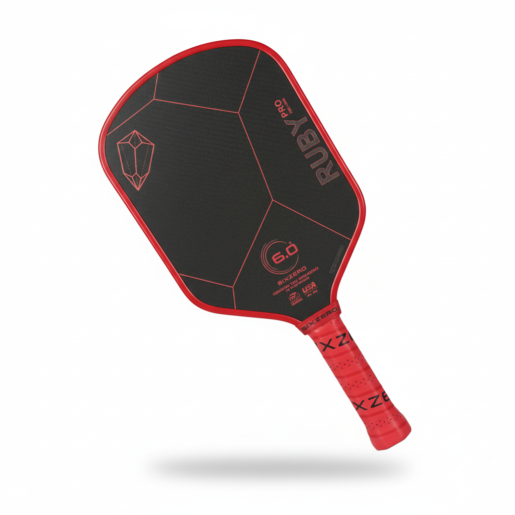 Six Zero Ruby Pro 14mm Pickleball Paddle