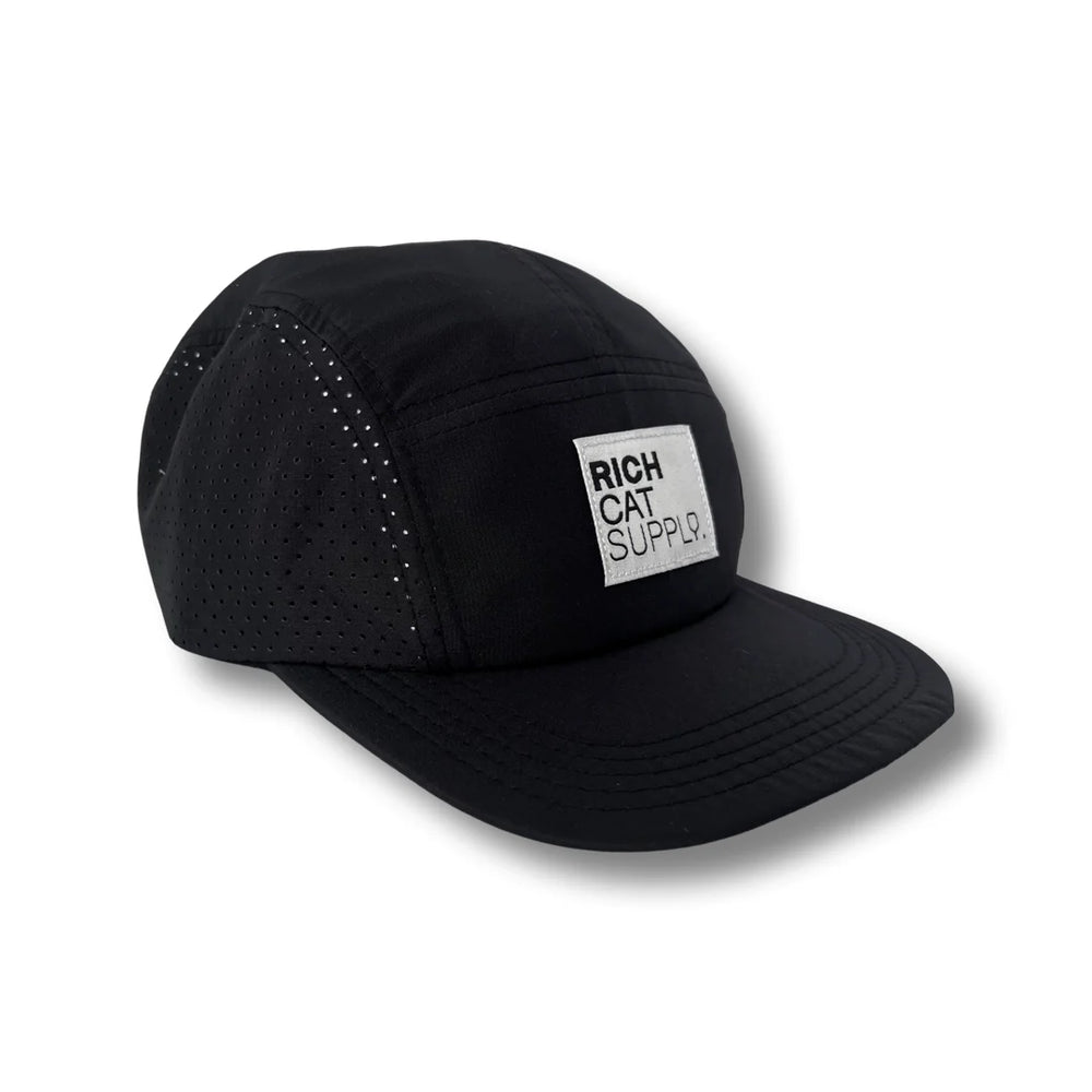 Rich Cat Supply UV 5-Panel Cap — Detail View