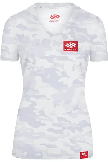 Selkirk Women's Red Label Short Sleeve V-Neck Pickleball Shirt — Shop Pickleball Paddles US