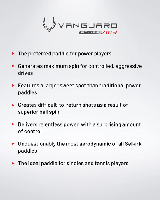 Selkirk Invikta Vanguard Power Air Pickleball Paddle (close out final sale)