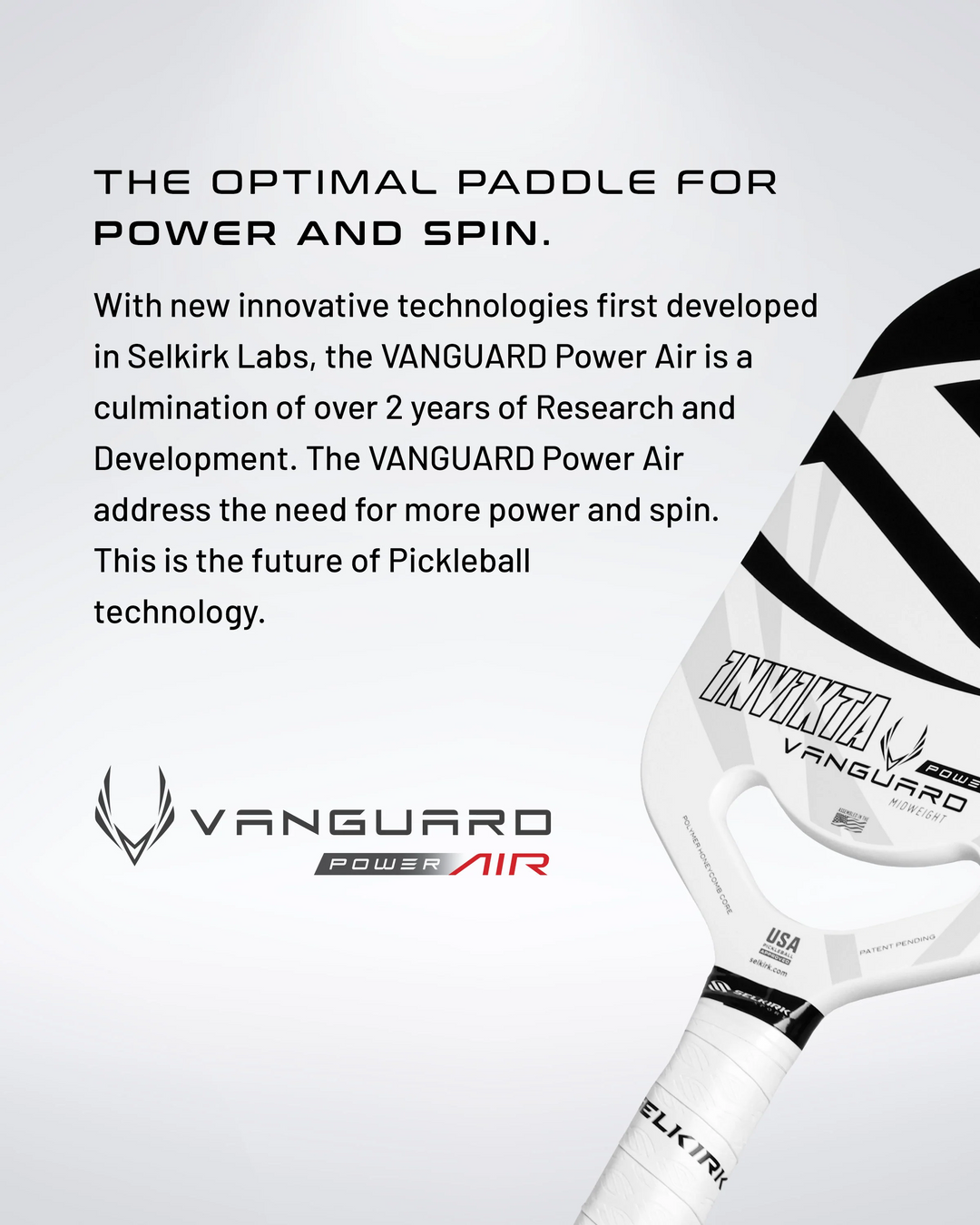Selkirk Invikta Vanguard Power Air Pickleball Paddle (close out final sale)