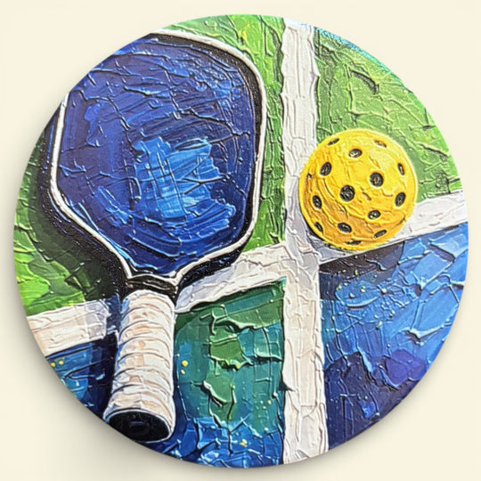 Pickleball Ceramic Coasters (4 for $29.97) — Side View