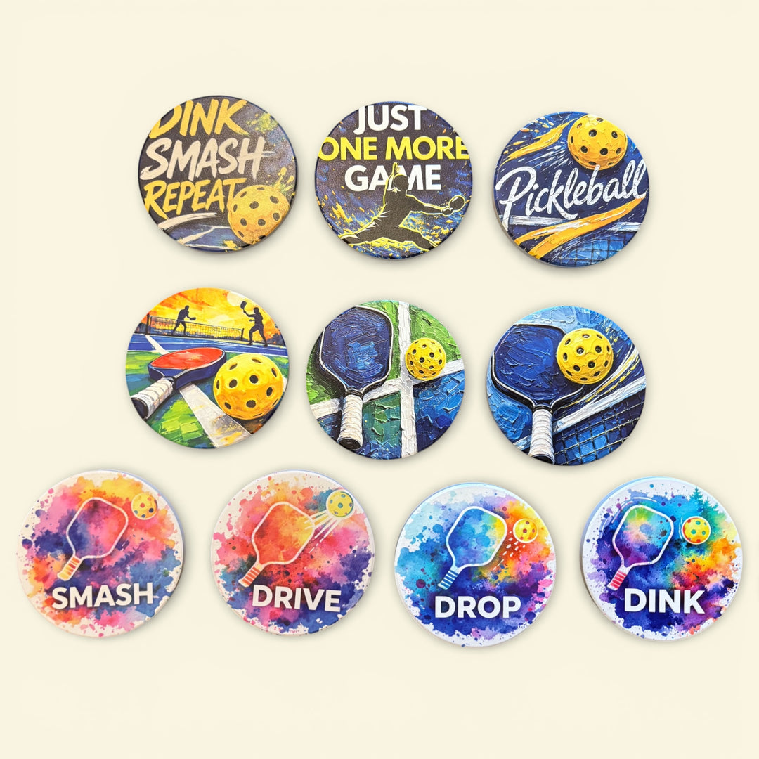 Pickleball Ceramic Coasters (4 for $29.97) — Shop at Pickleball Paddles Canada