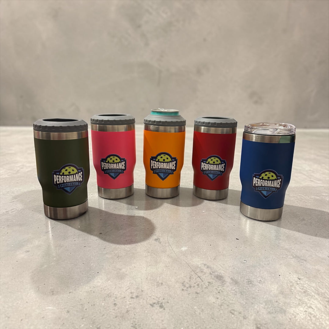 Performance Pickleball Universal Drink Cooler – Can, Bottle & Tumbler (Built-In Bottle Opener)