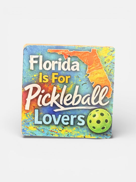 Pickleball Wooden Coasters (Made in the USA)