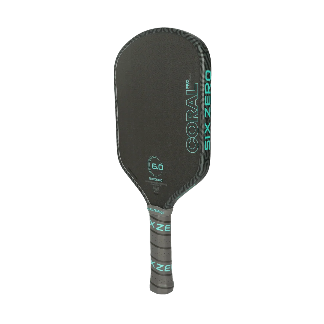 Six Zero Coral Pro 16mm Hybrid UPA Pickleball Paddle