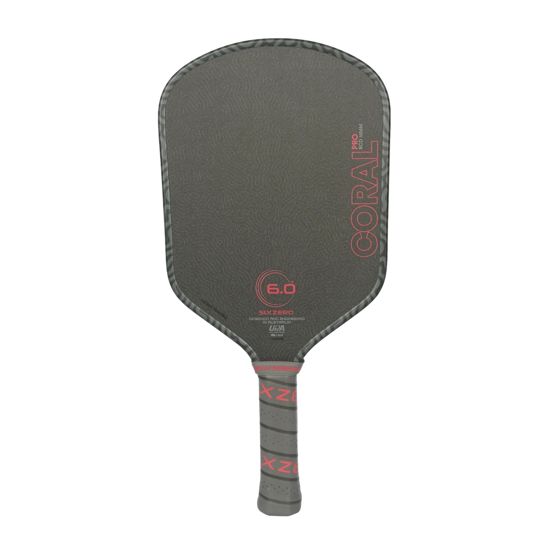 Six Zero Coral Pro 16mm Hybrid UPA Pickleball Paddle