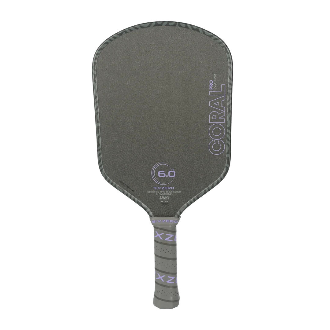 Six Zero Coral Pro 16mm Hybrid UPA Pickleball Paddle