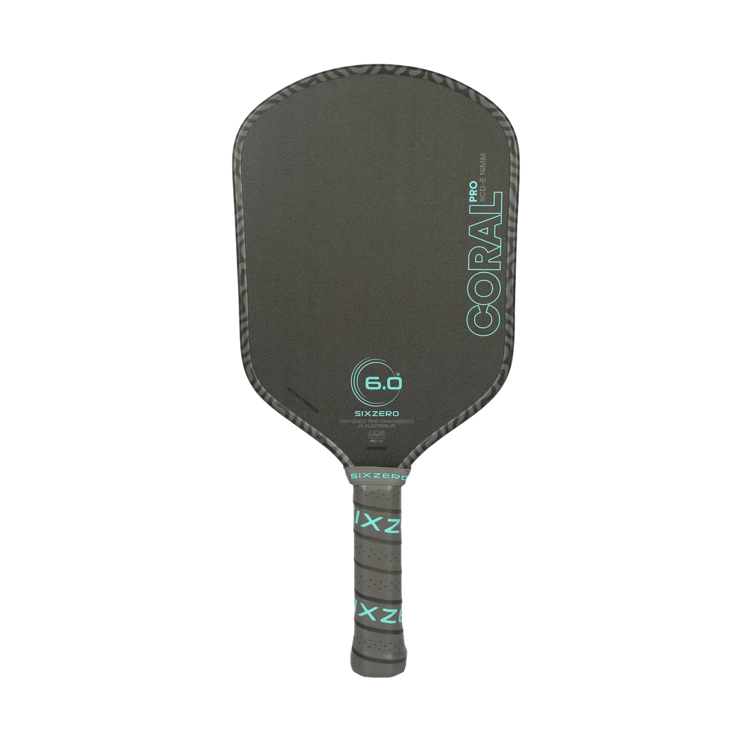 Six Zero Coral Pro 16mm Elongated UPA Pickleball Paddle