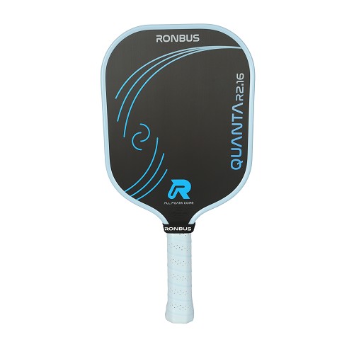 Pickleball paddle with Ronbus Quanta branding on a white background