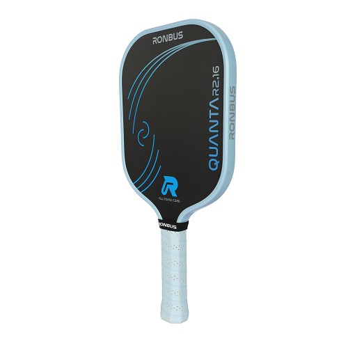 Pickleball paddle with Ronbus Quanta branding on a white background
