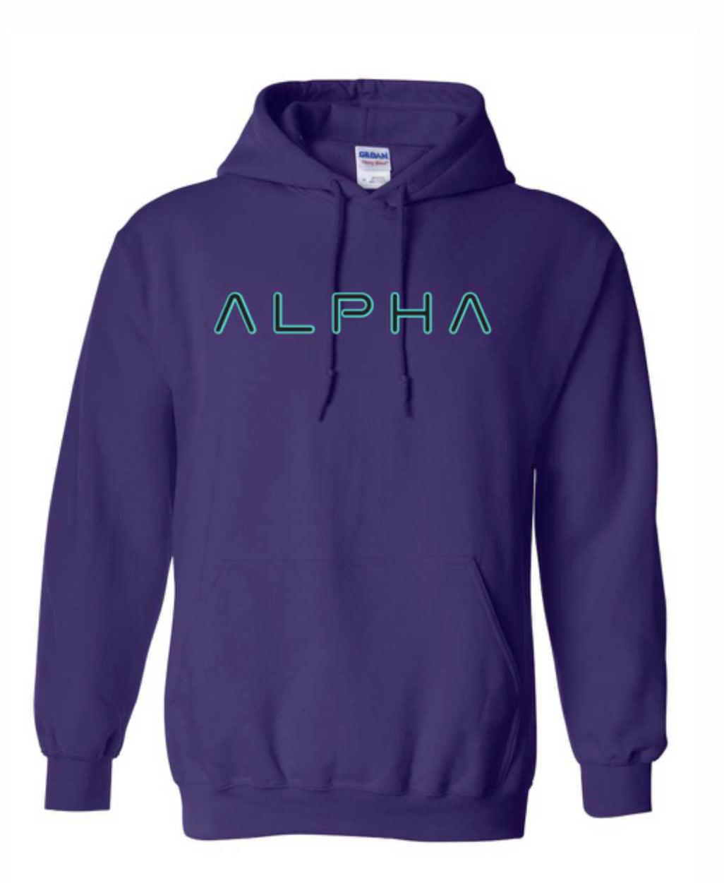 Alpha Heavy Weight Classic Fit Hoodie - Pickleball Paddle Shop