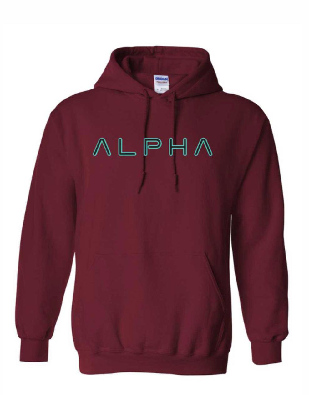 Alpha Heavy Weight Classic Fit Hoodie - Pickleball Paddle Shop