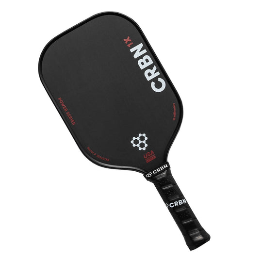 “CRBN¹ X 16mm Power elongated pickleball paddle with raw T700 carbon face (black)”