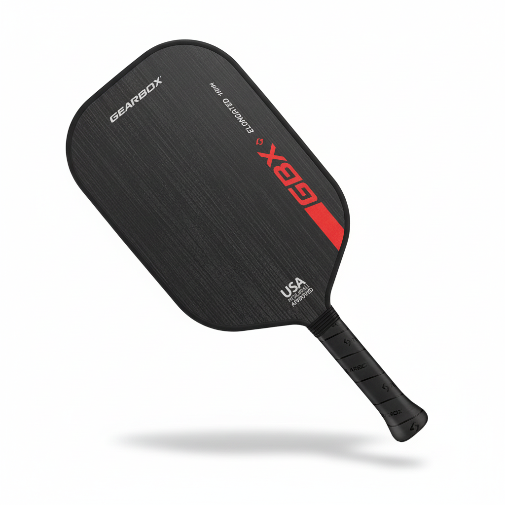 Gearbox GBX Raw Carbon Fiber Pickleball Paddle