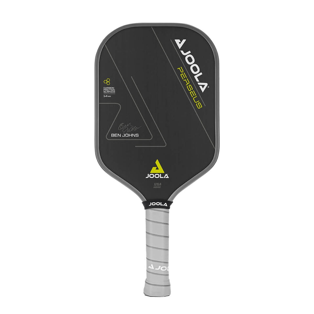 JOOLA Ben Johns Perseus CFS carbon fiber 14mm pickleball paddle front view