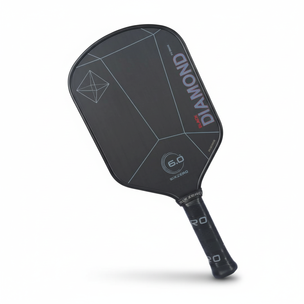 Pala de pickleball Six Zero Black Diamond Power de 16 mm 